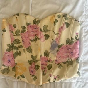 Corset Top Floral Zara